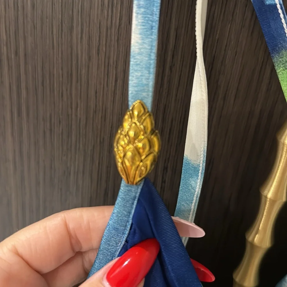 Roberto Cavalli Abstract Print Dress 💙💛💚🤍 - Picture 4 of 17